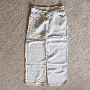 MaxMara Linen Wide Leg Pants | Made in Ita…